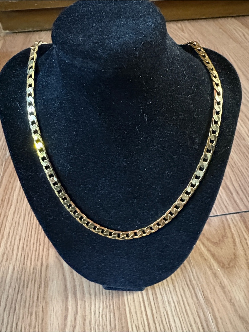 24K GB GOLD BONDED CUBAN CURB LINKED 20GRAMS 17" NECKLACE